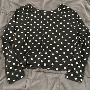 Long Sleeve Crop Shirt - Large